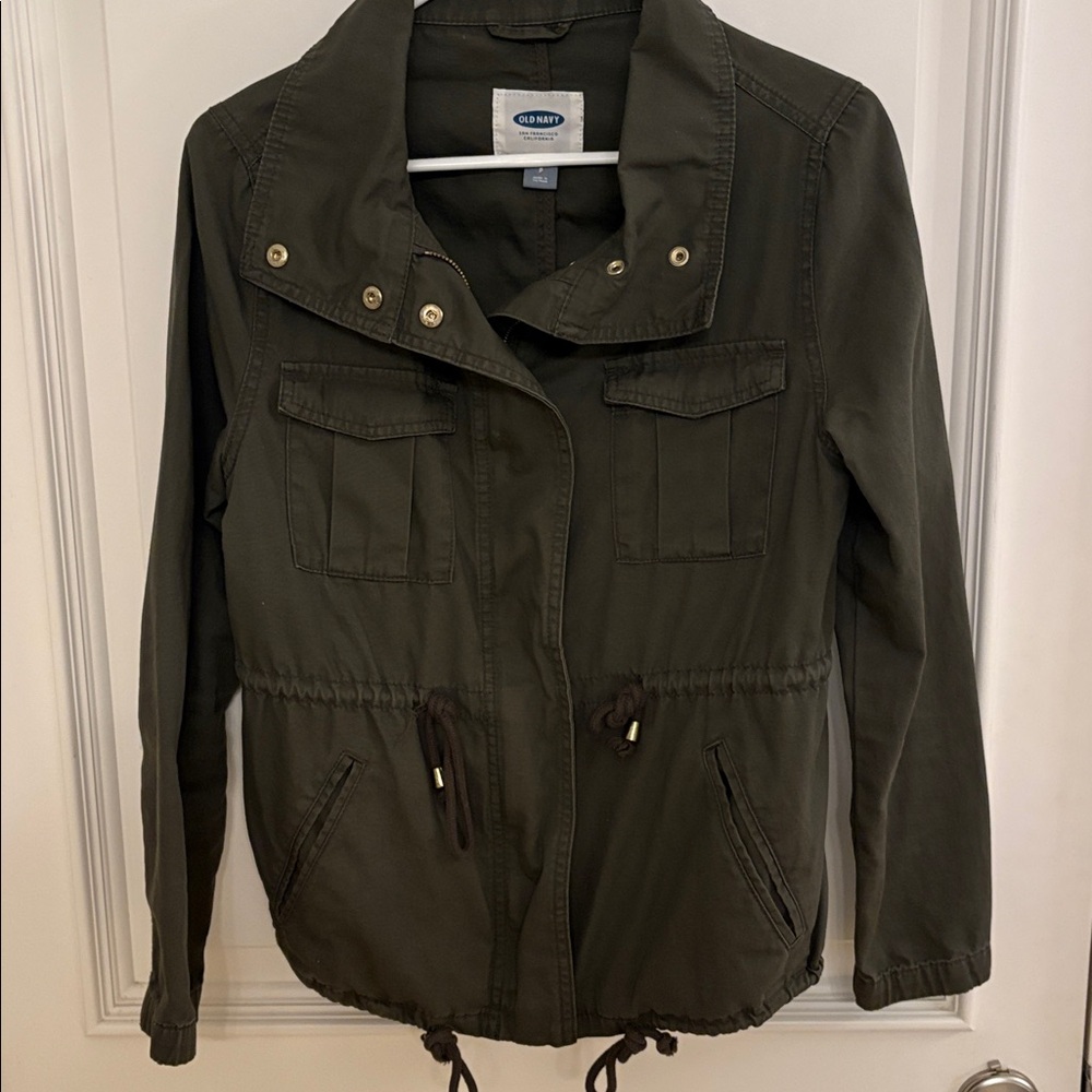 Old Navy Women's Dark Green Utility Jacket